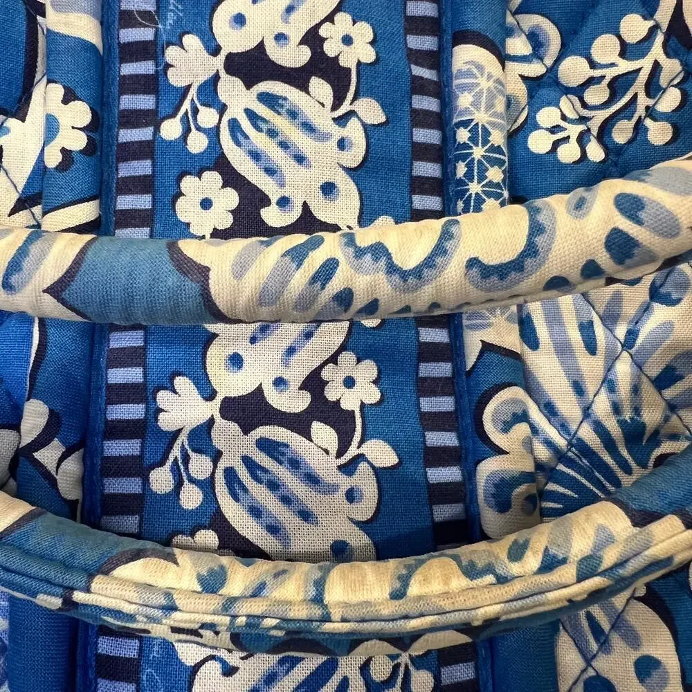Vera Bradley Blue and White Floral Handbag